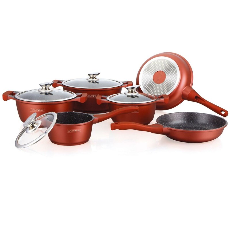 Cookware Royalty Line BS1010M Burgundy 10 Pieces