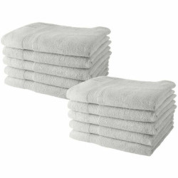 Towel set TODAY White 50 x 90 cm 10 Pieces