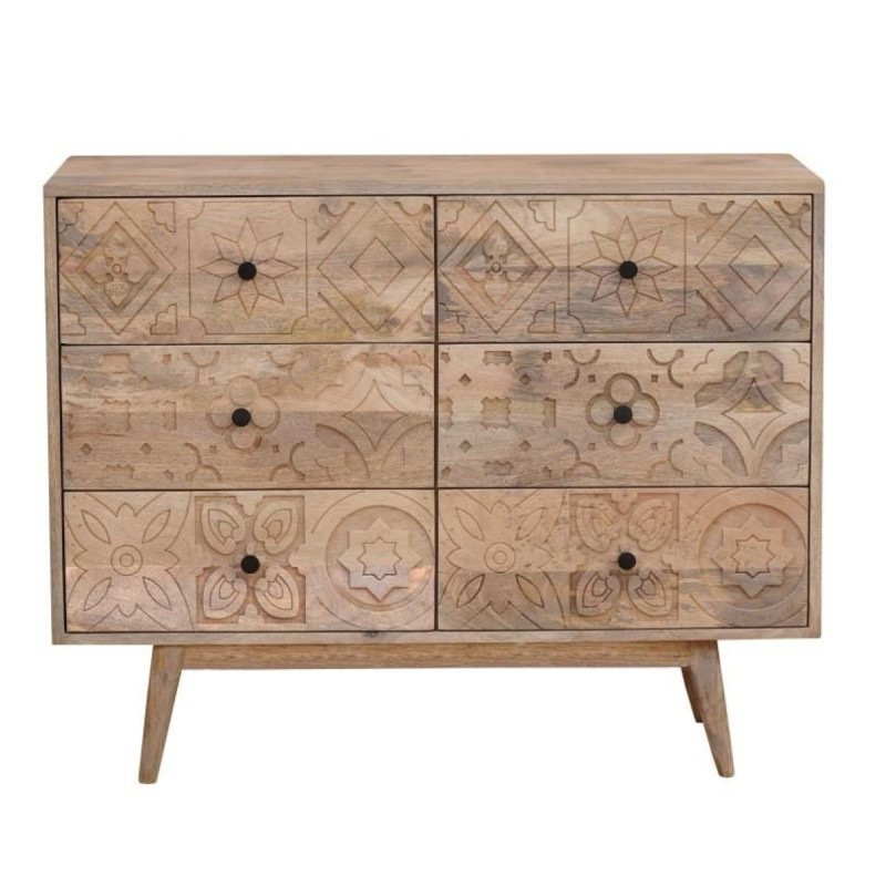 Chest of drawers DKD Home Decor Mango wood Arab (100 x 40 x 80 cm)