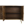 Sideboard DKD Home Decor Golden Dark brown Metal Mango wood 170 x 40 x 90 cm