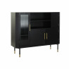 Sideboard DKD Home Decor Black Crystal Golden MDF (120 x 38 x 100 cm)