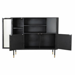 Sideboard DKD Home Decor Black Crystal Golden MDF (120 x 38 x 100 cm)