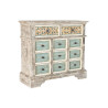 Chest of drawers DKD Home Decor White Turquoise Wood Oriental 99 x 38 x 91 cm