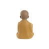 Decorative Figure Home ESPRIT Yellow Green Orange Monk Oriental 11 x 10,5 x 18 cm (3 Units)