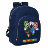 Child bag Super Mario Blue Navy Blue 32 x 42 x 15 cm