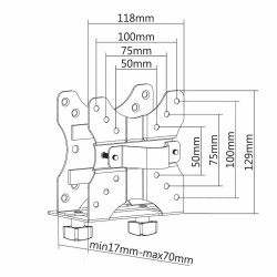 Screen Table Support Neomounts NM-TC100BLACK Black