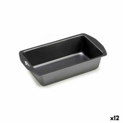 Rectangular Mould Dark grey Carbon steel 13 x 6,3 x 30 cm (12 Units)