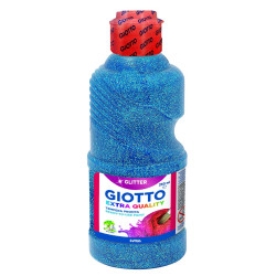 Tempera Giotto Glitter Blue 250 ml (8 Units)