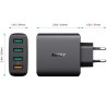 Wall Charger Aukey PA-T18 Black 45 W