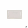 Snack tray La Mediterránea White 25 x 15 x 2 cm (12 Units)