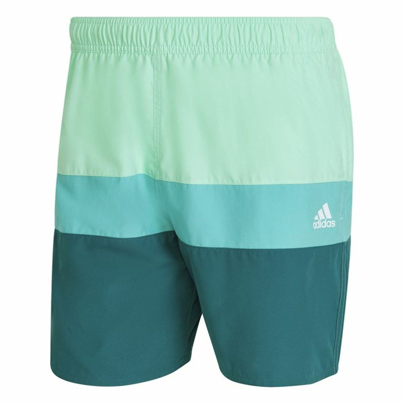 Men’s Bathing Costume Adidas Colorblock Light Green