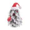 Christmas Tree White Red Green Plastic Polyfoam Fabric 21 x 21 x 45 cm