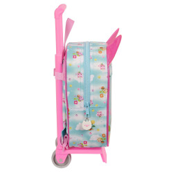 School Rucksack with Wheels Gabby's Dollhouse Blue 22 x 27 x 10 cm