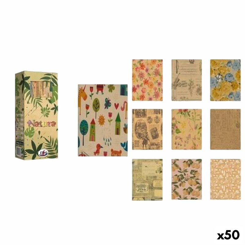 Gift Wrap DM Natura Multicolour 2 m (50 Units)