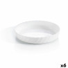 Serving Platter Luminarc Trianon Oval White Glass (Ø 26 cm) (6 Units)