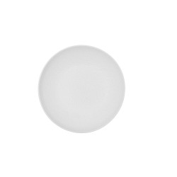 Deep Plate Bidasoa Fosil White Ceramic 21 x 21 x 4,7 cm (6 Units)