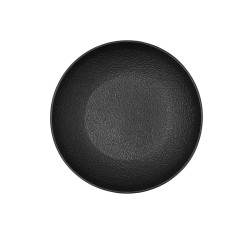 Deep Plate Bidasoa Fosil White Black Ceramic 21 x 21 x 4,7 cm (6 Units)