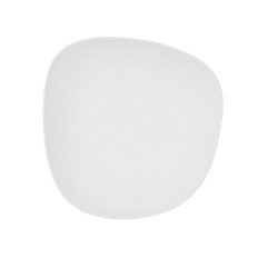 Deep Plate Bidasoa Fosil White Ceramic Squared 21,9 x 21,7 x 4,8 cm (6 Units)