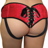 Plus Size Red Lace & Satin Corsette Sportsheets 830286 Black/Red