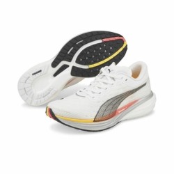 Running Shoes for Adults Puma Deviate Nitro White Men