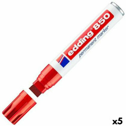 Permanent marker Edding 850 Red (5 Units)