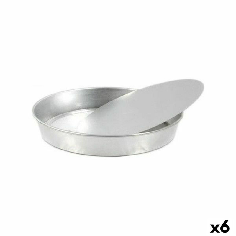 Springform Pan VR Circular Aluminium 33 x 33 x 4,5 cm (6 Units)