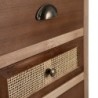 Chest of drawers SASHA 40 x 30 x 91,5 cm Natural Wood Cream Rattan