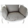 Hanging garden armchair DKD Home Decor 90 x 70 x 110 cm Grey Metal synthetic rattan White