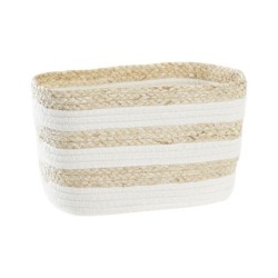 Basket DKD Home Decor 28 x 20 x 18 cm Natural Fibre