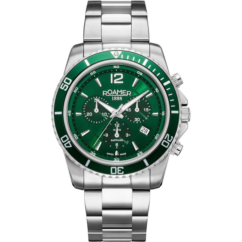 Men's Watch Roamer 862837-41-75-20 Green Silver