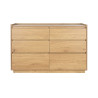 Chest of drawers Home ESPRIT Natural Oak MDF Wood 120 x 40 x 80 cm