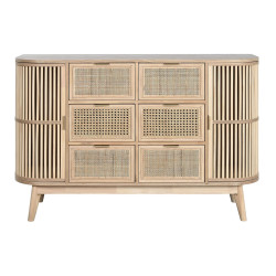 Chest of drawers Home ESPRIT Golden Natural Fir 120 x 40 x 80 cm