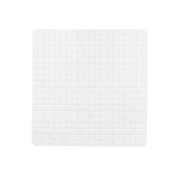 Non-slip Shower Mat Frames White PVC 50,3 x 50,3 x 0,7 cm (6 Units)