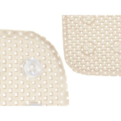 Non-slip Shower Mat Beige PVC 53 x 52,5 x 1 cm (6 Units)