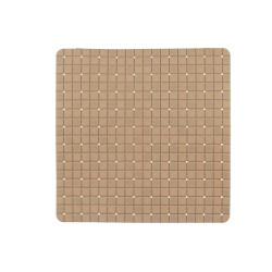 Non-slip Shower Mat Frames Beige PVC 50,3 x 50,3 x 0,7 cm (6 Units)