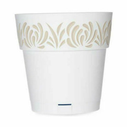 Self-watering flowerpot Stefanplast Gaia White Plastic 25 x 25 x 25 cm (6 Units)