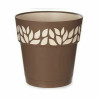 Self-watering flowerpot Stefanplast Cloe Brown Plastic 25 x 25 x 25 cm (6 Units)