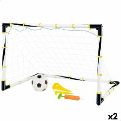 Football Goal Colorbaby Foldable 100 x 70 x 70 cm (2 Units)