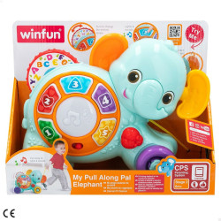 Pull-along toy Winfun Elephant 26 x 19 x 8,5 cm (2 Units)