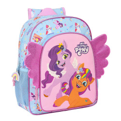 School Bag My Little Pony Wild & free 32 x 38 x 12 cm Blue Pink