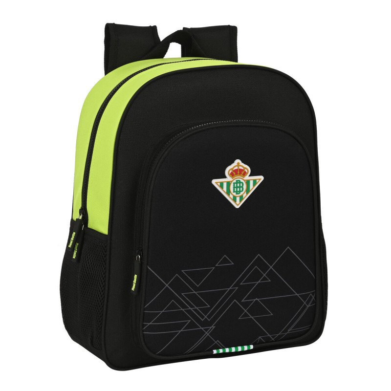 School Bag Real Betis Balompié 32 x 38 x 12 cm Black Lime