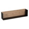 Shelves Brown Black Wood Iron 60 x 12 x 15 cm