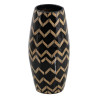 Vase Black Beige 16 x 16 x 33 cm