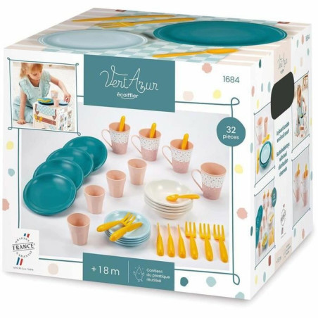 Dinnerware Set Ecoiffier Toy 32 Pieces