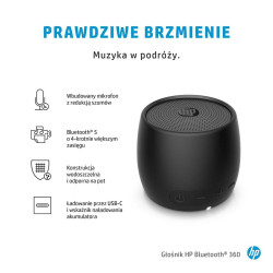 Portable Bluetooth Speakers HP 2D799AA Black