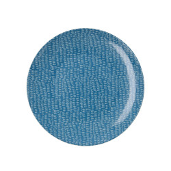 Flat plate Ariane Ripple Ceramic Blue (25 cm) (6 Units)