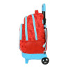 School Rucksack with Wheels SuperThings Kazoom kids Red Light Blue (33 x 45 x 22 cm)