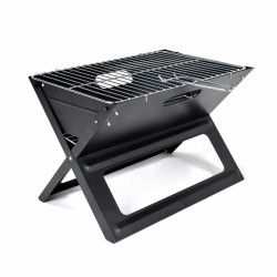 Folding Portable Barbecue for use with Charcoal X-shaped 45 x 30 x 35 cm Iron