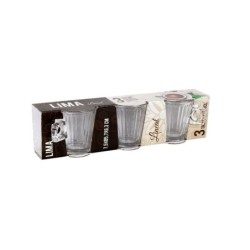 Piece Coffee Cup Set Lima lineal 3 Pieces (24 Units)