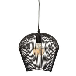 Ceiling Light Atmosphera Jena Black 40W Metal (26 x 26 x 25 cm)